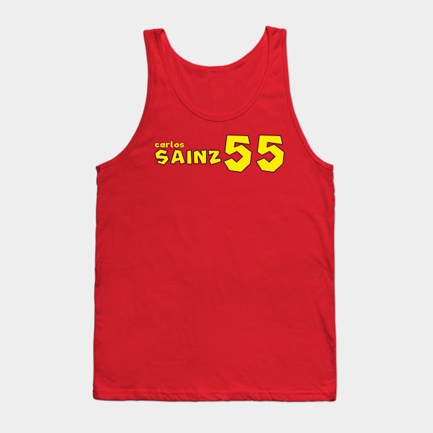 Carlos Sainz '23 Tank Top by SteamboatJoe